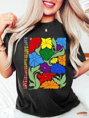 Pride Shirt, Gay Tshirt, Rainbow Pride Tee, Pride Month Gift